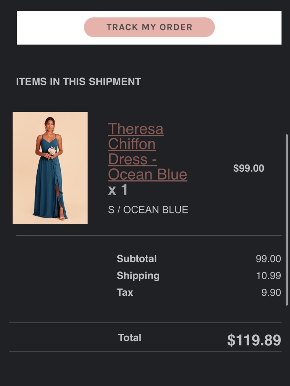 Birdy Grey Ocean Blue Spaghetti-Strap Ruffle Maxi Dress
